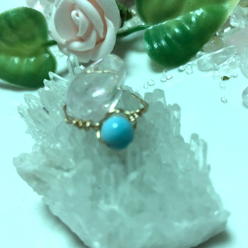 ラリマー とレインボーオーロラの美しすぎるブレス ブレスレット marve 