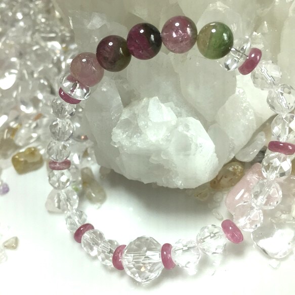 最高品質ウォーターメロン&ダイヤモンドクリスタルブレス