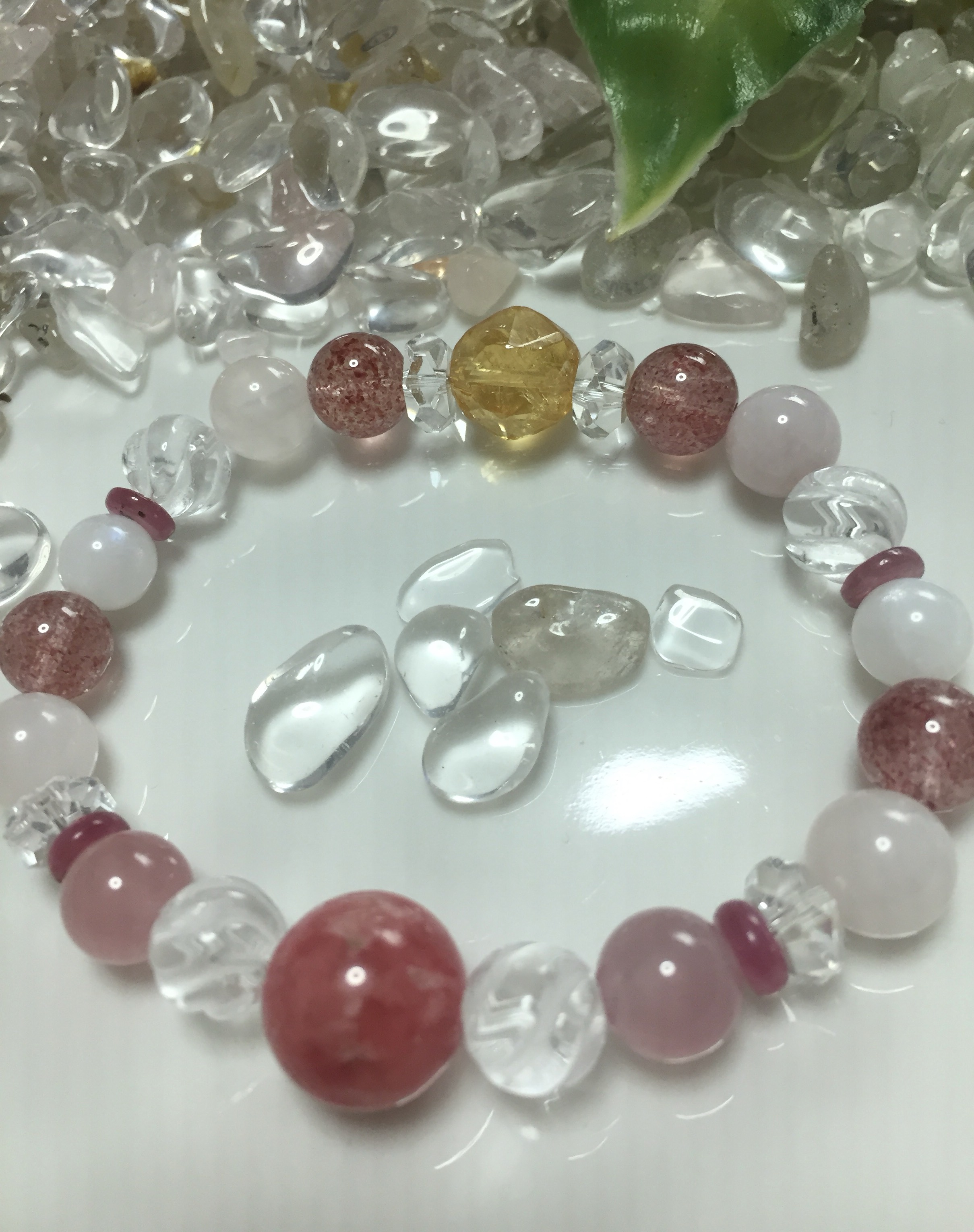 インカローズとゴールデンシトリンの恋愛と幸運のブレス