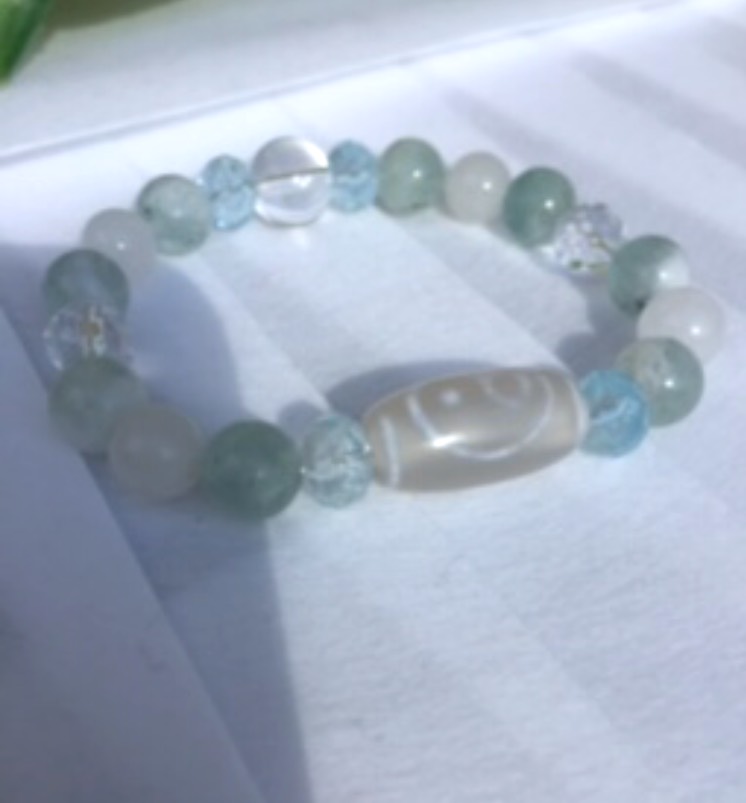 天珠とエンジェルフェザーの幸運ブレス