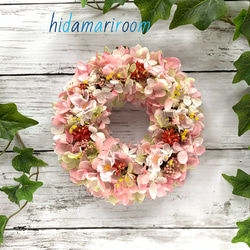 新品未使用☆春色のリース、A 2021春の新作】桜カラーのスプリングリース◇ ♯春の新作 ♯春リース