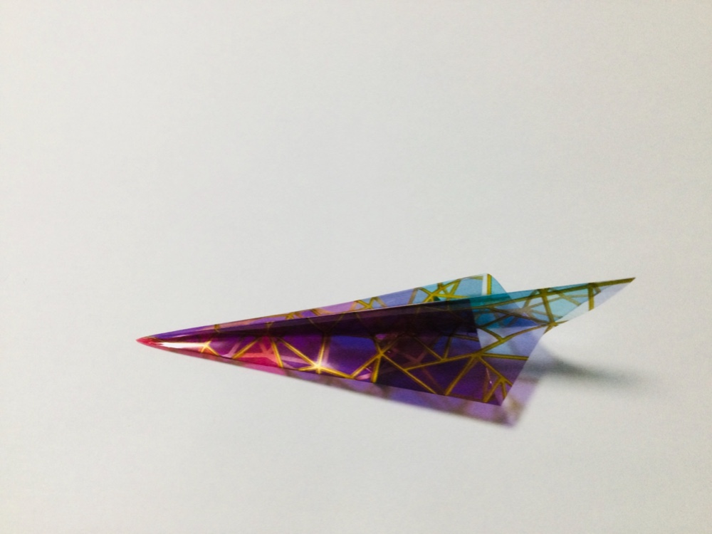 ステンドグラス 万華鏡 飛行機 ハンドメイド