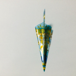 ステンドグラス風折り紙・飛行機 1枚目の画像