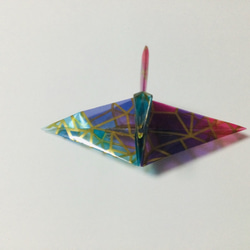 折り鶴・ステンドグラス風 1枚目の画像