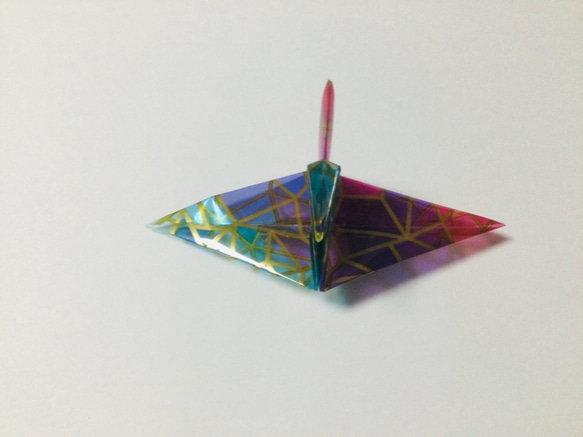 折り鶴・ステンドグラス風 1枚目の画像