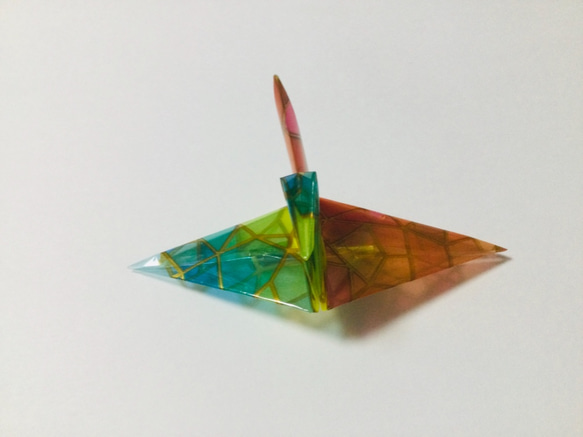 折り鶴・ステンドグラス風 10枚目の画像