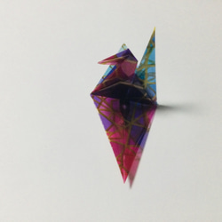 折り鶴・ステンドグラス風 3枚目の画像