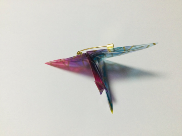 折り鶴・ステンドグラス風 5枚目の画像