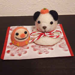 羊毛フェルト】☆節分！赤鬼&青鬼セット！ダルマさんも一緒☆ 羊毛