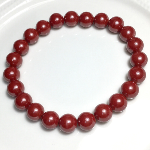 賢者の石」8mm* シナバー(辰砂)のブレスレット 賢者の石」8mm* シナバー(辰砂)のブレスレット