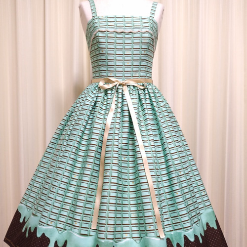 Angelic Prettyワンピース　チョコミント柄 Whimsical Vanilla-chan OP by Angelic Pretty