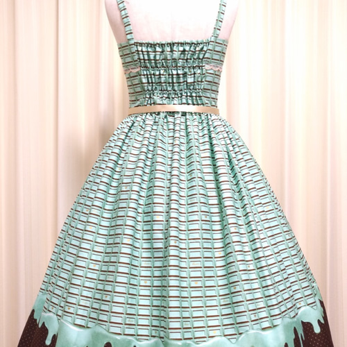 morphose ヒョウ柄チョコミントJSK DEAR LAUREL ディアローレル × GRAMICCI グラミチ コラボ ハーフ