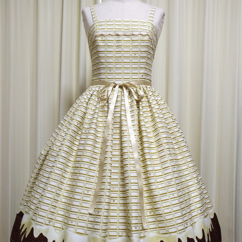 板チョコ柄JSK(ホワイト) ワンピース K211148 通販 8962976