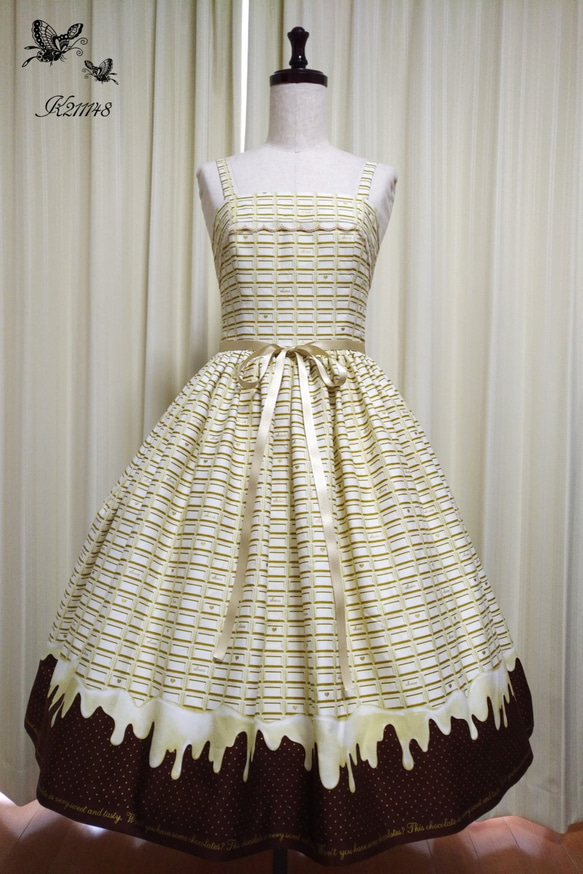 板チョコ柄JSK(ホワイト) ワンピース K211148 通販 8962976｜Creema