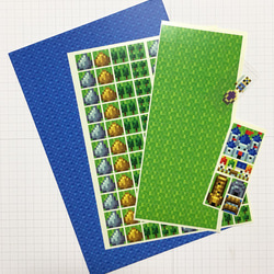 RPGフィールドマップ風カード　制作キット（ポストカード＆シールセット）　byドット絵制作所 2枚目の画像
