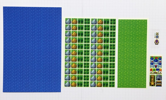 RPGフィールドマップ風カード　制作キット（ポストカード＆シールセット）　byドット絵制作所 4枚目の画像