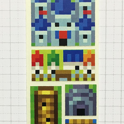 RPGフィールドマップ風カード　制作キット（ポストカード＆シールセット）　byドット絵制作所 5枚目の画像