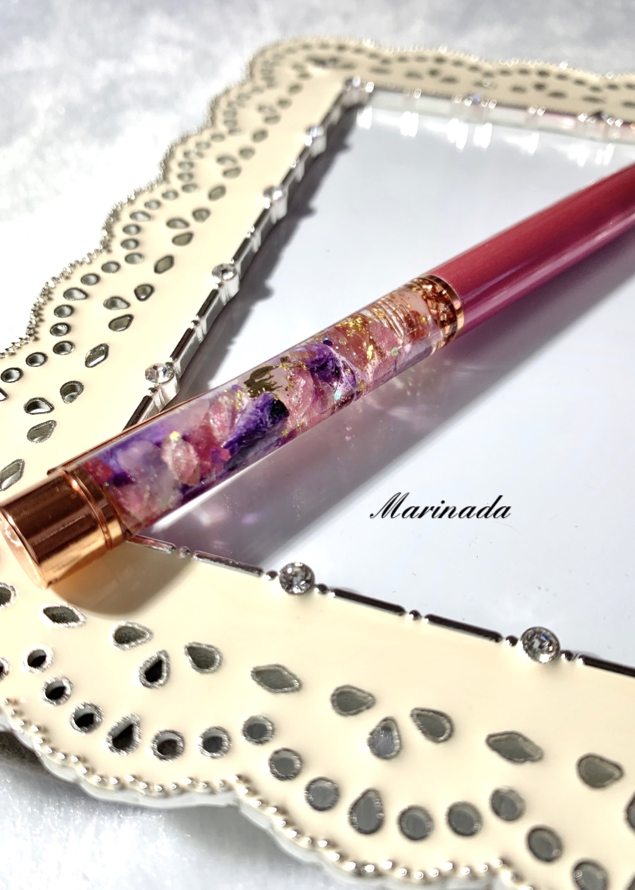 天使がご縁を引き寄せる オルゴナイトボールペン ペン・筆記用具