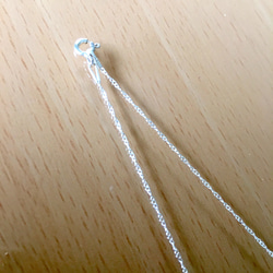 ガラス＊純銀・SV999・リーフのネックレス 5枚目の画像