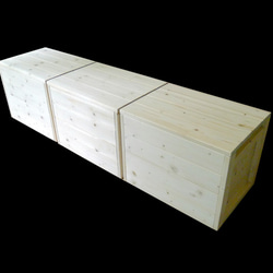Woodbox450 、ベンチ、収納ボックス、スツール、 2枚目の画像
