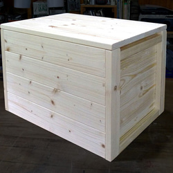 Woodbox450 、ベンチ、収納ボックス、スツール、 1枚目の画像
