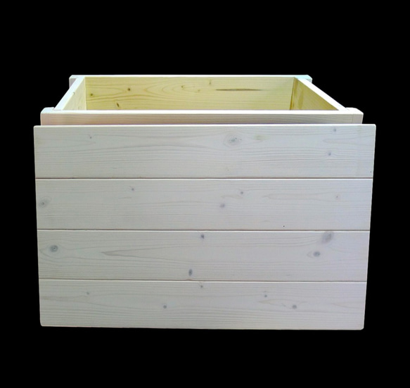 Woodbox 600/ペイルホワイト  収納ボックス、収納ベンチ、 4枚目の画像
