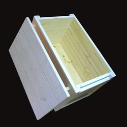 Woodbox 600/ペイルホワイト  収納ボックス、収納ベンチ、 6枚目の画像