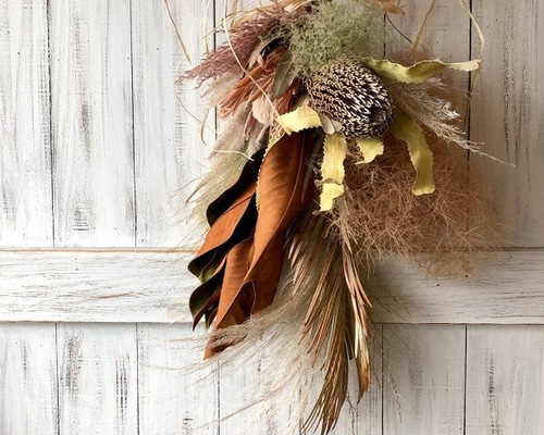 120サイズ スモークツリー 長め ドライ スワッグ 花材 ドライフラワー