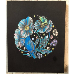 原画 絵画 『希望』【豆絵】油絵 キャンバスサイズF0 気軽に アート