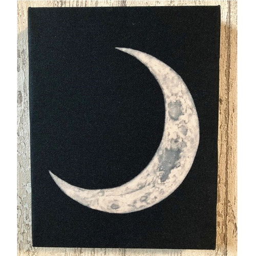 星月猫☆アート「三日月」絵画F0 複製画 木製パネル貼り 星月猫☆アート「三日月」絵画F0 複製画 木製パネル貼り