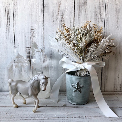 星月猫☆「ミモザとダスティーミラーのエンジェルブーケ」ドライ