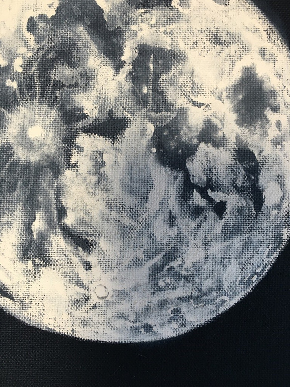 「満月」　The full moon　原画　F2パネル19ｃｘ24ｃ 2枚目の画像