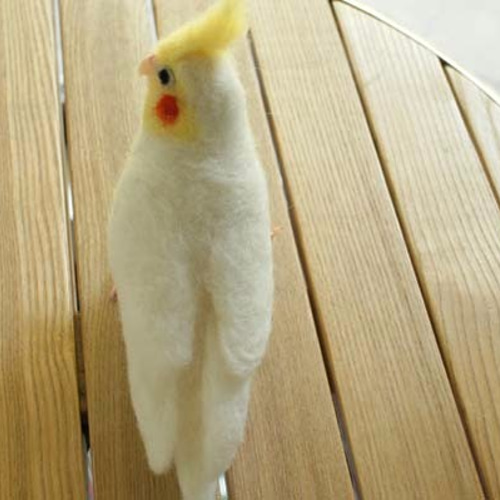 羊毛オカメインコルチノー （O様ご予約品） 羊毛フェルト ぴーちぇり