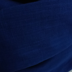 超幅広・二重巻きタイプ（約50✕150）エアータンブラー加工が施されたスラブ・ダブルガーゼのスヌード☆ロイヤルブルー/青 2枚目の画像
