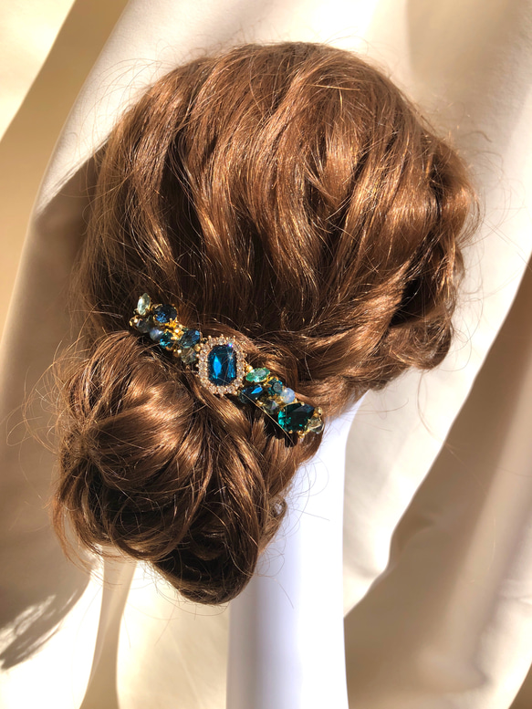 SWAROVSKI ヘアクリップ 80×22mm スワロフスキー ヘア