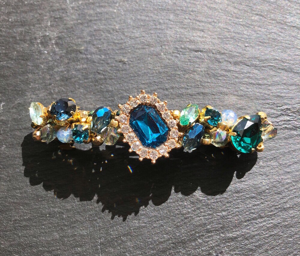 スワロフスキークリスタルヘアピンバレッタビジュー新品 Swarovski