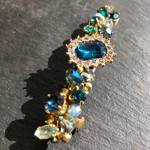 SWAROVSKI ヘアクリップ 80×22mm スワロフスキー ヘア