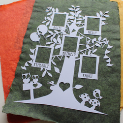 客製化家族樹紙雕(含框) |生日禮物 | 結婚禮物 | 感謝禮物 |紀念品 第2張的照片