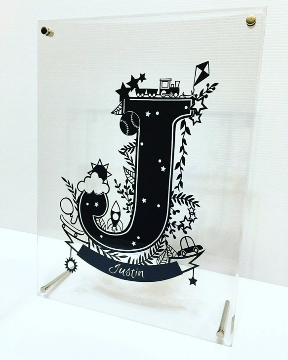 客製化姓氏紙雕(含框) |生日禮物 | 結婚禮物 | 感謝禮物 |紀念品 第7張的照片