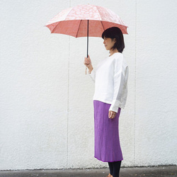 【晴雨兼用折りたたみ傘】槇田商店×Aneqdot　ローズ：ブラック 6枚目の画像