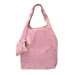 *Sold Out*【防水・撥水エコバッグ】Umbrella cloth bag 　カーネーション　ピンク 1枚目の画像