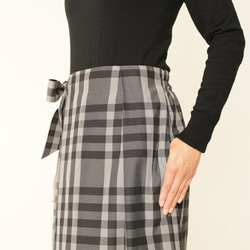 clotho  ショート巻きスカート(グレー) 7枚目の画像