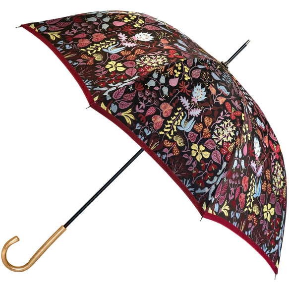 【晴雨兼用折りたたみ傘】槇田商店　Stig Lindberg HERBARIUM 北欧デザインの人気レディース折りたたみ傘！晴雨兼用雨傘8本骨55cm
