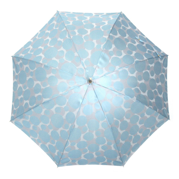 【晴雨兼用雨傘】Nordic Jacquard バブル ：ブルー 4枚目の画像