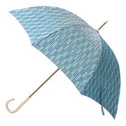 【晴雨兼用雨傘】Nordic Jacquard 枝 ：ブルー 1枚目の画像