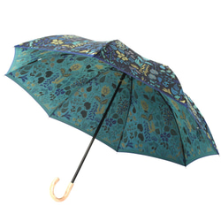 【晴雨兼用 折りたたみ傘】Stig Lindberg HERBARIUM ブルー 4枚目の画像