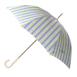 *Sold Out*【雨傘】Nordic Jacquard　変わりストライプ：キ×ブルー 1枚目の画像
