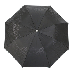 【紳士 晴雨兼用 折りたたみ傘】monotone　花 3枚目の画像