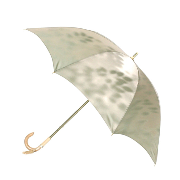 【晴雨兼用 ショート傘】こもれび　ブナ：グリーン 3枚目の画像
