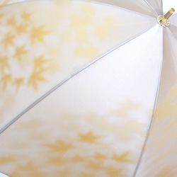【晴雨兼用 ショート傘】こもれび　カエデ：イエロー 8枚目の画像